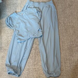 Free People Golden Hour Set NWOT, Light Blue XS